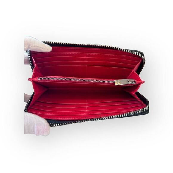 Christian Louboutin Panettone Leather Spiked Long Zipper Wallet - Picture 8 of 11